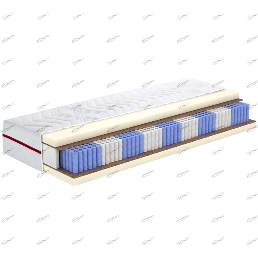 Матрас с независимым пружинным блоком 120x200 "Адонис 2.15" BELABEDDING  129412 Белый 