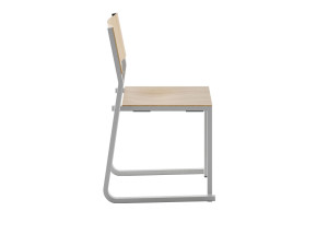 Штабелируемый стул из алюминия и дерева