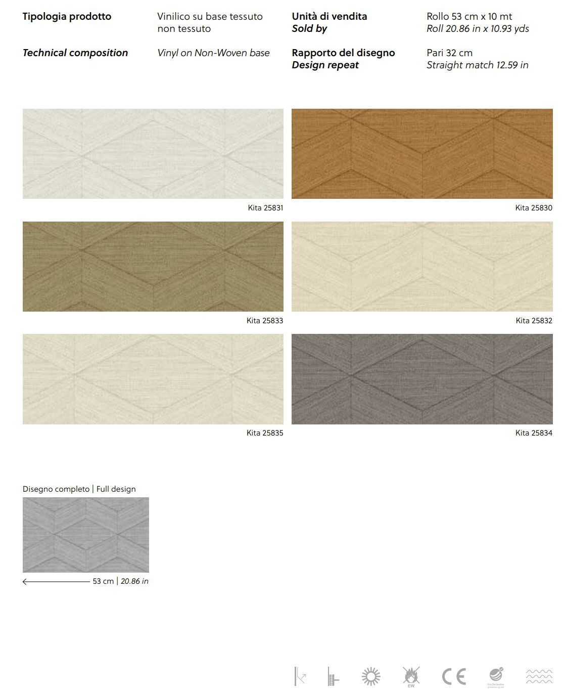 Геометрические рельефные обои Jannelli&Volpi ALTAGAMMA FIBERS ARCH-00080325 - Вид №2