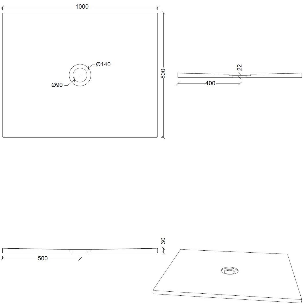 Alice Ceramica Поддон керамический прямоугольный Form sun-id-1434600 - Вид №8