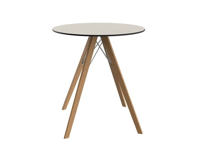 Круглый обеденный стол HPL Vondom Faz Wood ARCH-00054737 - Вид №4