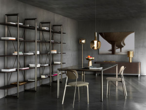 Мраморный прямоугольный обеденный стол