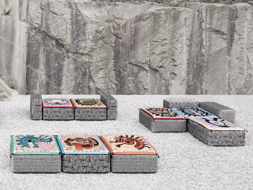 MissoniHome Секционный диван со съемным чехлом из ткани sun-id-1370193 - Вид №1