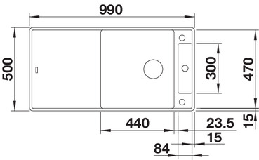 523531 Кухонная мойка Blanco Axia III XL 6 S-F кофе доска стекло  Blanco Axia Кофе - Вид №1