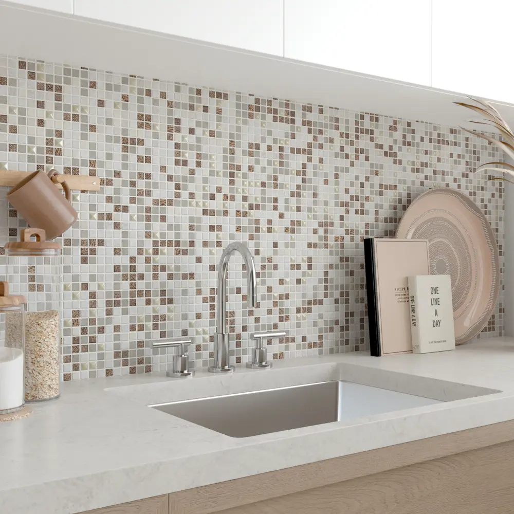 Мозаика мраморная Artens Fsn 30x30 см цвет бежевый STLM-2114405 - Вид №7