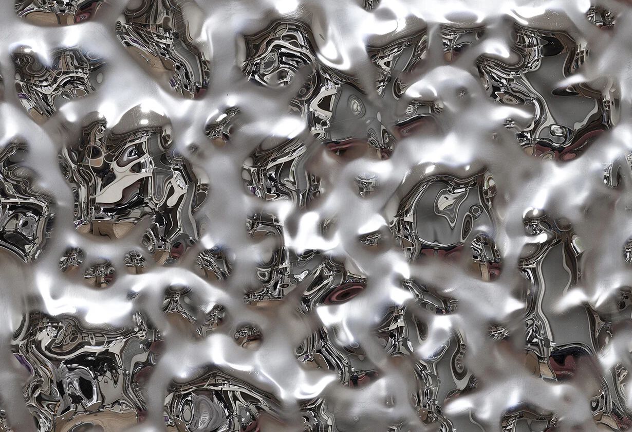 Декоративная стеклянная панель PlusObject VENTO SILVER ARCH-00149736 - Вид №1