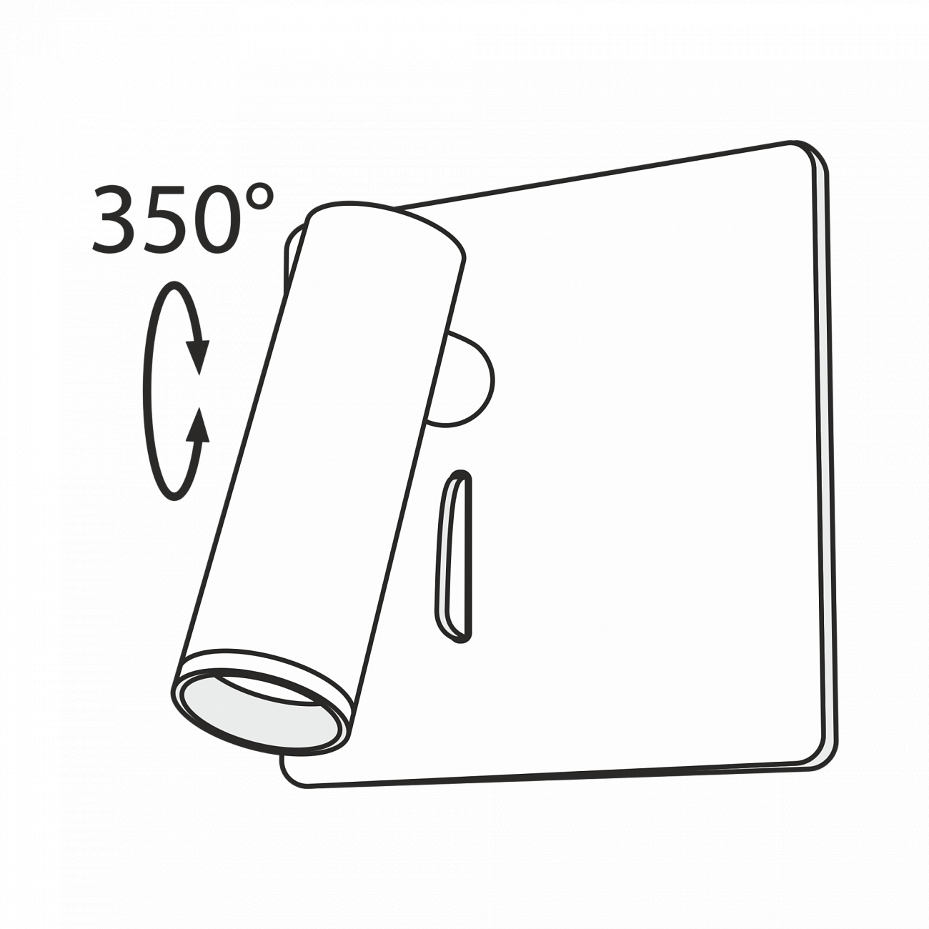 Бра настенное черное Mirax C040 TECHNICAL CEILING & WALL 00-3957382 Черный  - Вид №4