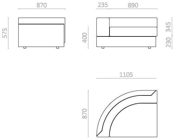 Staygreen Модульный диван из крафт-бумаги sun-id-1487971 - Вид №9