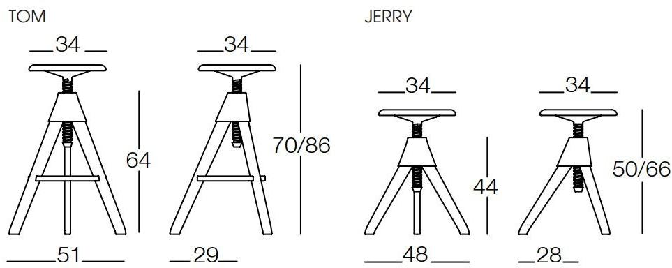 Magis Табурет из бука регулируемый по высоте The wild bunch sun-id-1387508 - Вид №5