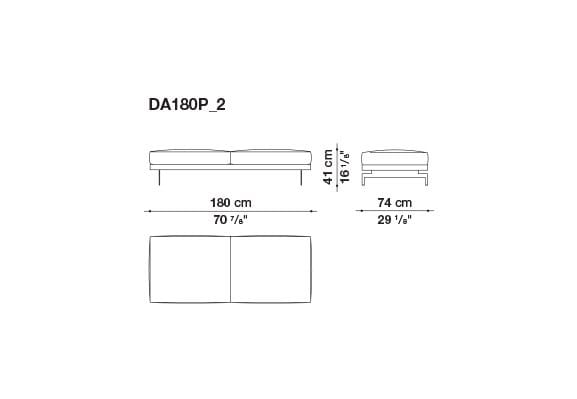 3-местный тканевый диван с полуостровом B&B Italia док ARCH-00061121 - Вид №64