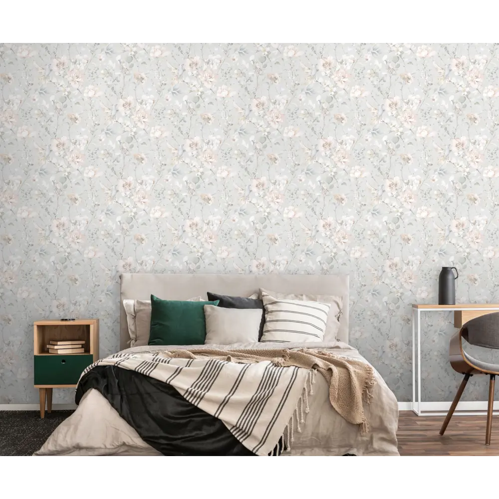 Обои флизелиновые Ateliero Garden серые 1,06х10 м At283243 85691605 STLM-2133234 - Вид №2