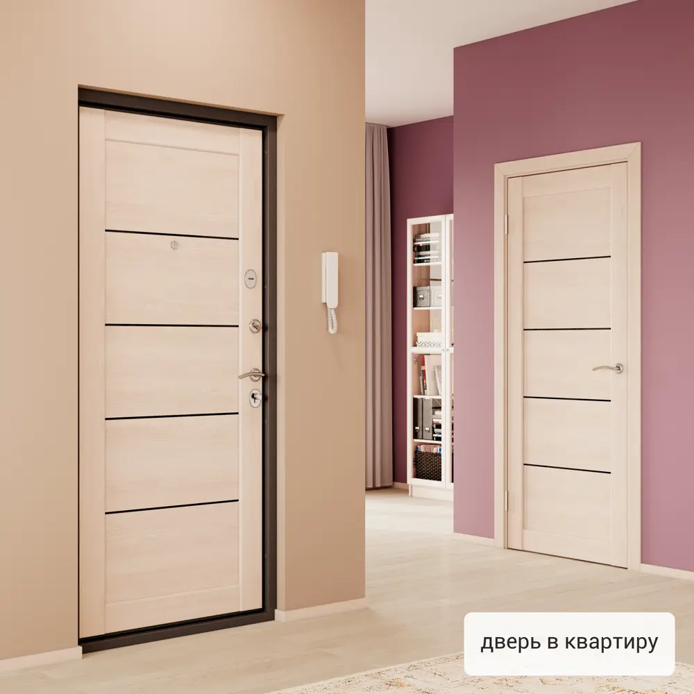 Дверь входная металлическая Ронда 860 мм левая цвет брио фило TOREX STLM-2050679 - Вид №15