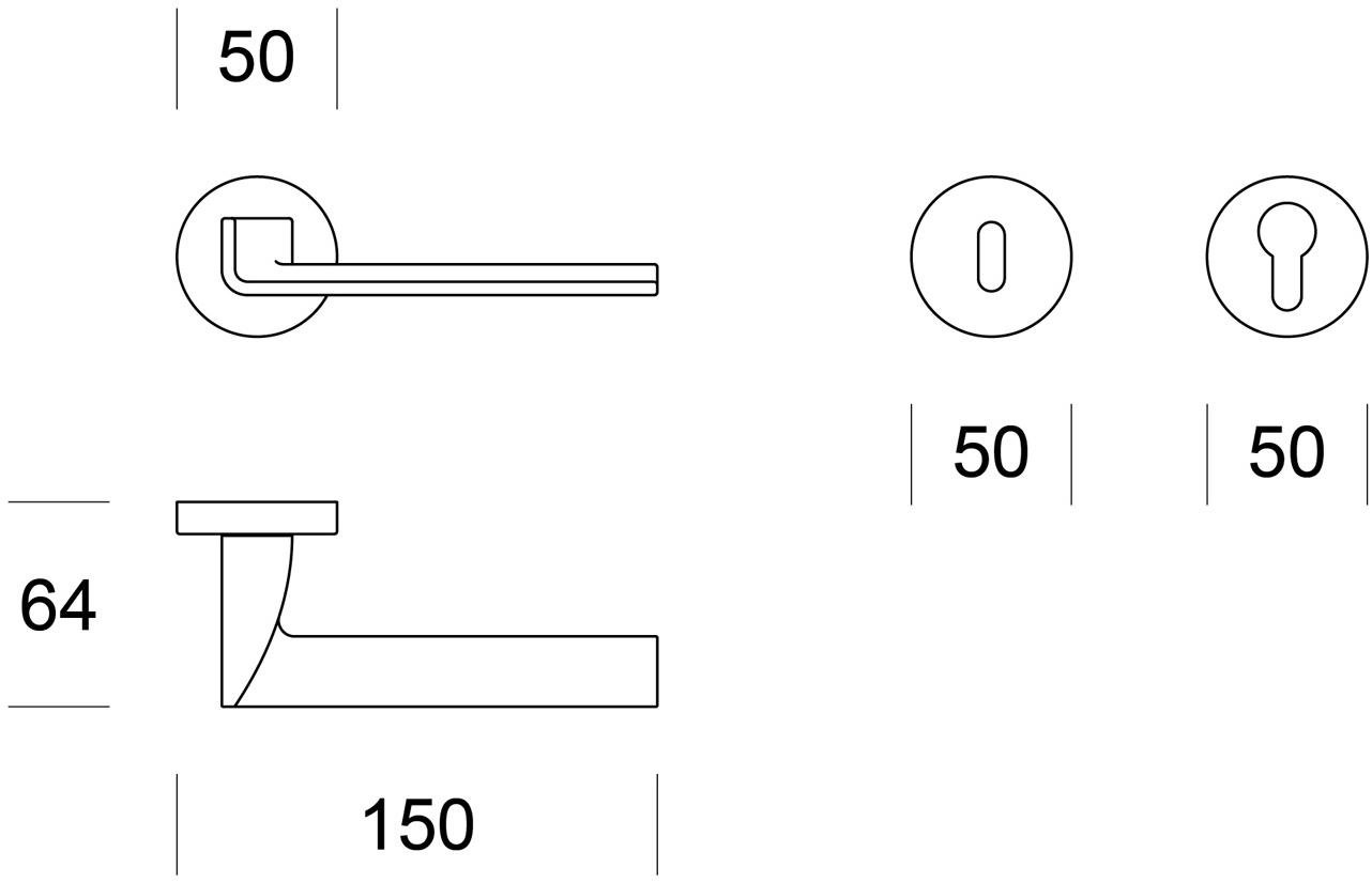 Ento Латунная ручка Edge 6140 - Вид №5