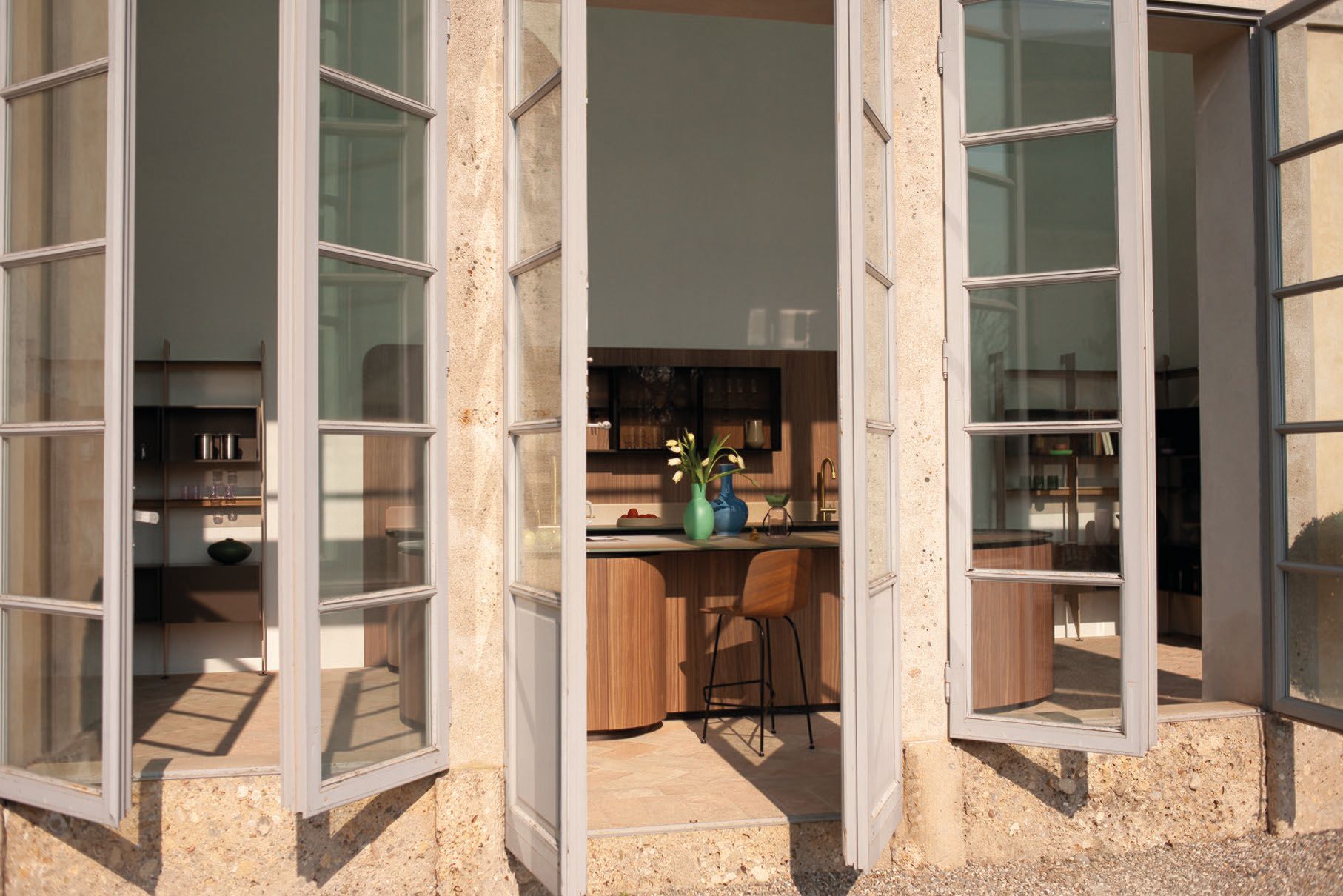 Деревянная секционная кухня с островом Cesar Tangram ARCH-00062973 - Вид №3