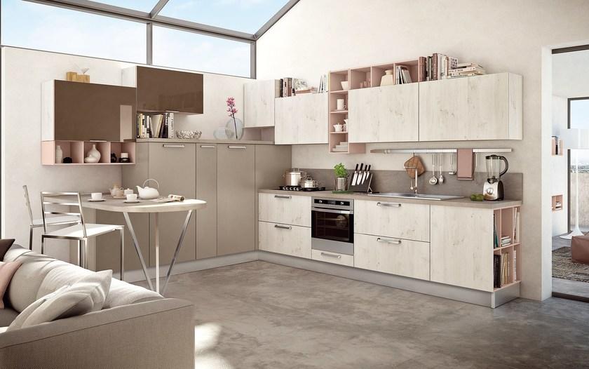 Cucine Lube Лаковая встроенная кухня Swing sun-id-1402069 - Вид №12