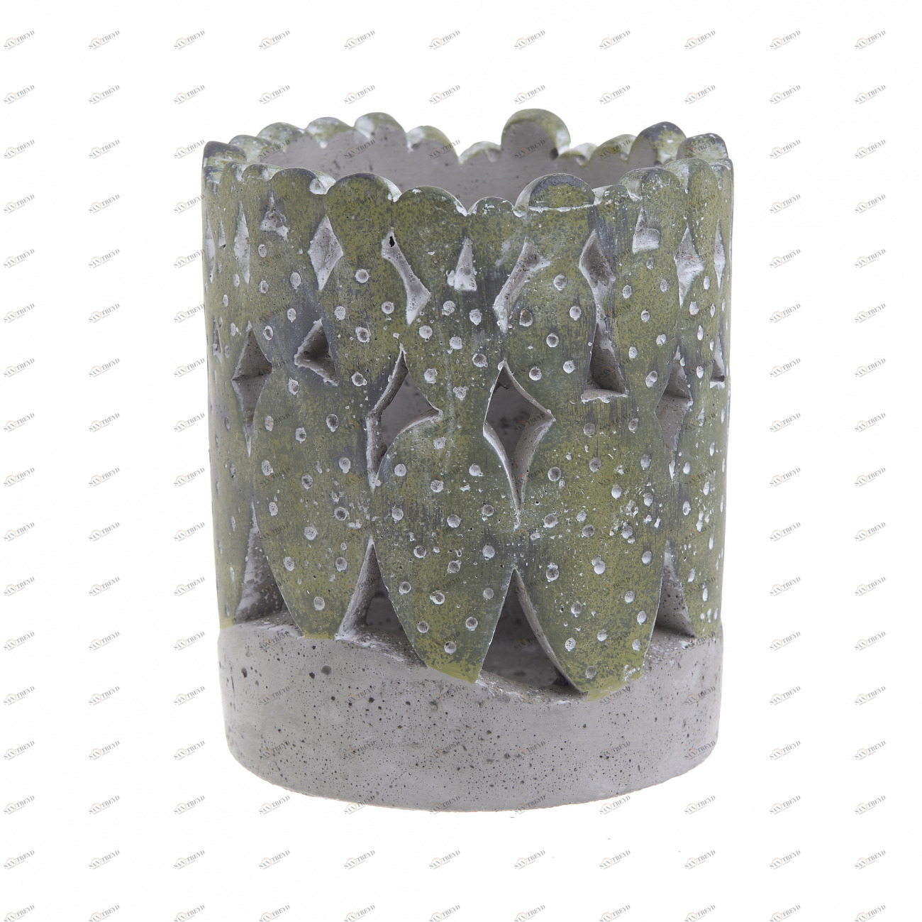 Подсвечник зеленый "Кактус" Laura TO4ROOMS  213121 Зеленый 