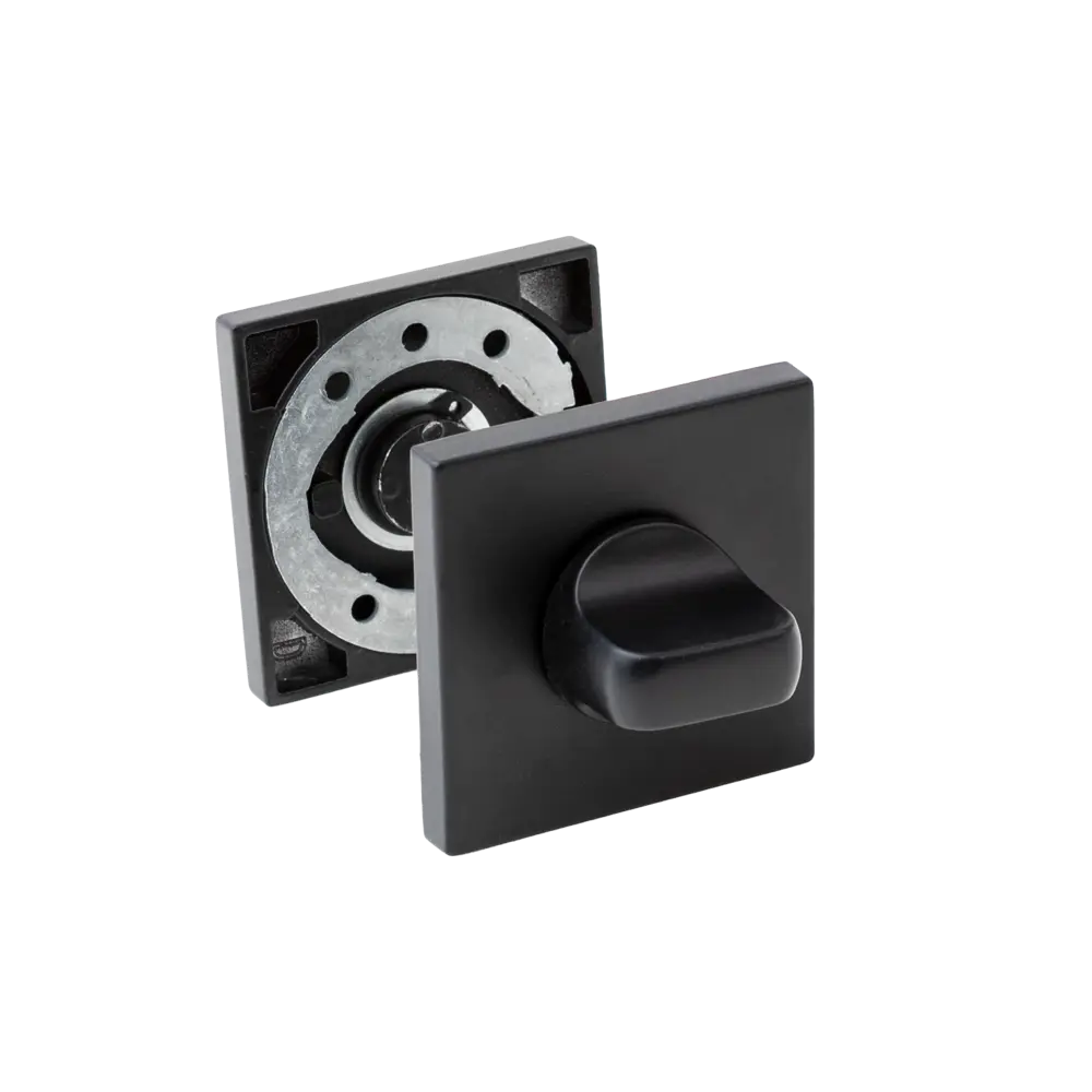 Завертка дверная квадратная Armex WC-3003 алюминий цвет черный STLM-2108438