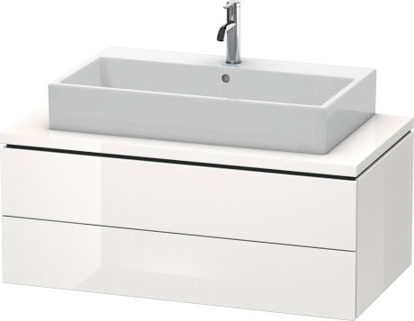 LC581908989 Тумбочка для консоли L-Cube #LC5819 1020 x 547 мм Фланелево-серый глянцевый лак Duravit - Вид №2