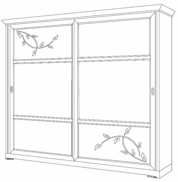 Arvestyle Шкаф из массива дерева с раздвижными дверьми Camelia Ks-e100 - Вид №3