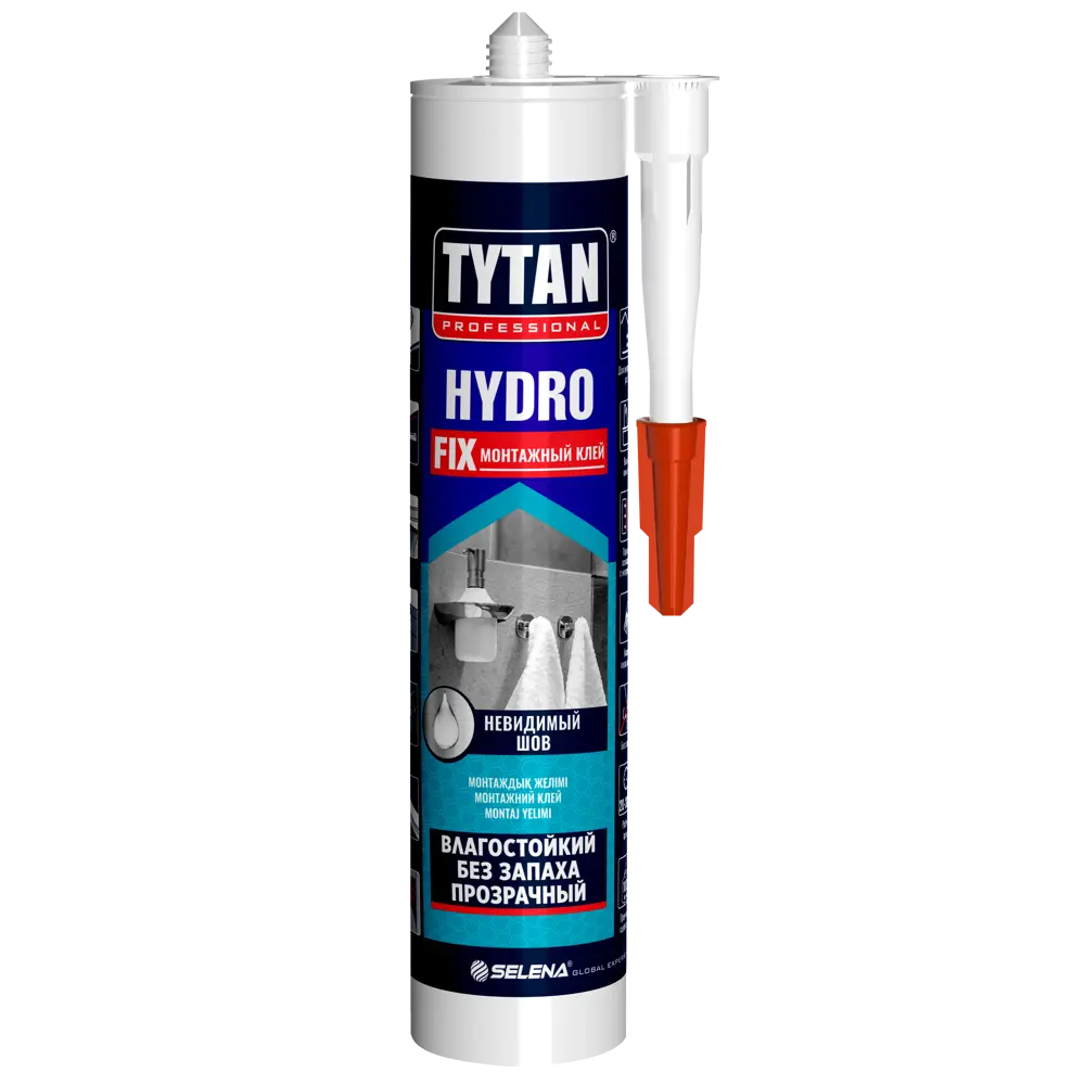 Монтажный клей Tytan Hydro Fix для влажных помещений 310 мл 89379112 STLM-1539219