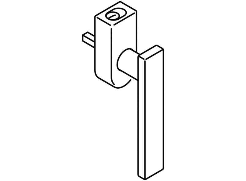 180XAFGA.5K оконная ручка HEWI Beschläge für Fenster  - Вид №4