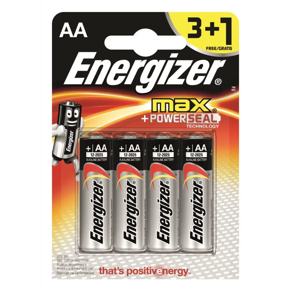 Батарейка алкалиновая Energizer Max AA/LR06 31 шт STLM-2162394