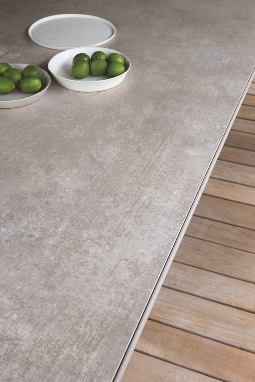 FAST Круглый садовый стол из камня Moai 92t14p - Вид №3