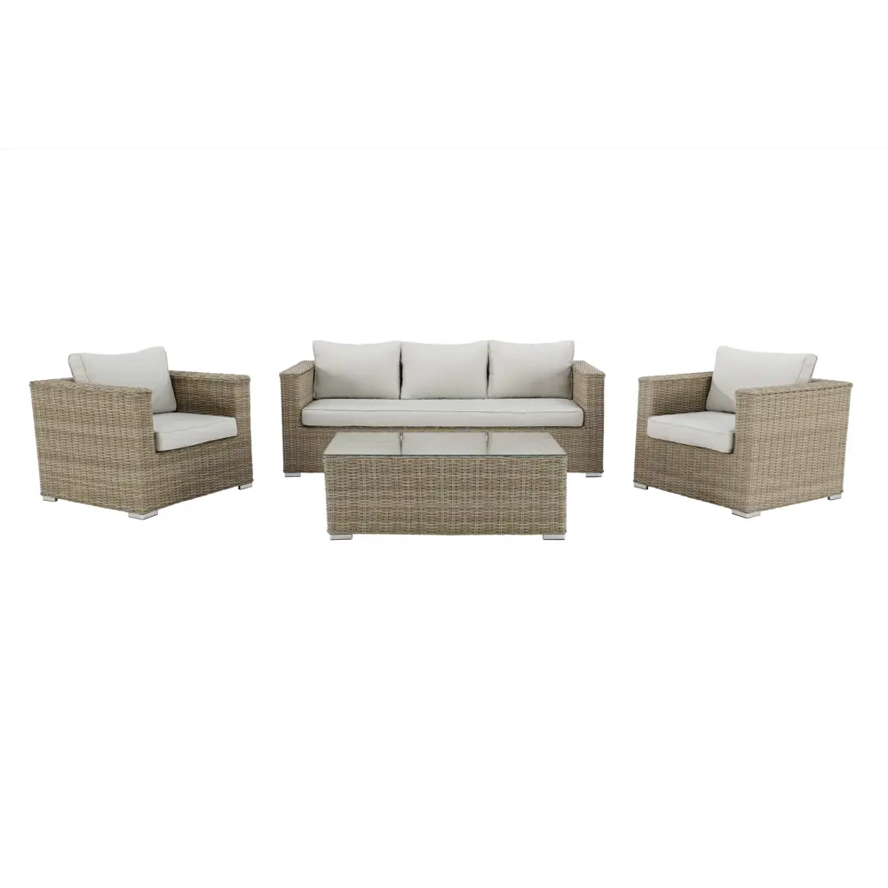 Диван садовый Alu трёхместный, цвет бежевый NATERIAL STLM-2064291 - Вид №6