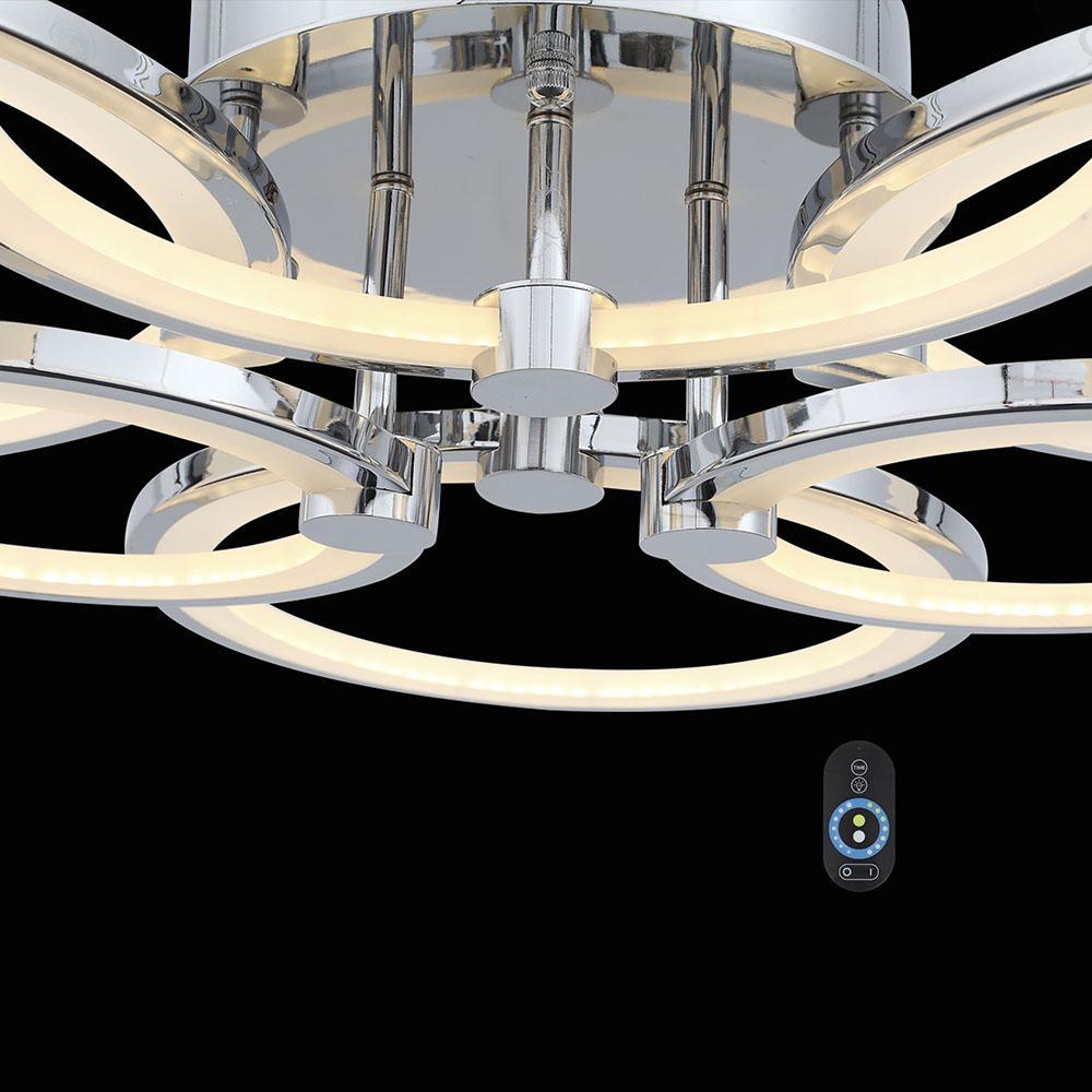 Потолочная светодиодная люстра ST Luce Twiddle Dimmer SL867.102.06 ST LUCE ДИЗАЙНЕРСКИЕ, TWIDDLE DIMMER 137045 Хром  - Вид №1