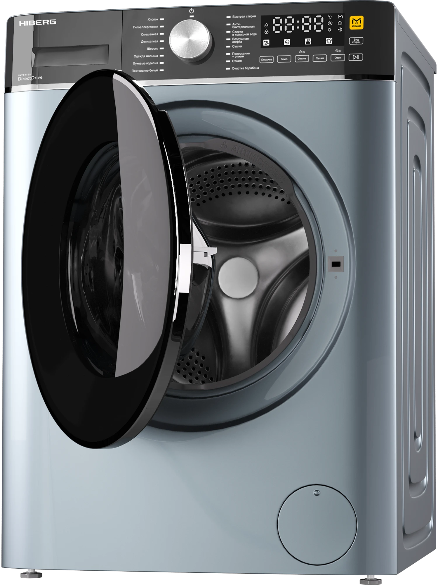 9238389 Стирально-сушильная машина HIBERG i-DDQ8 - 10614 Sd серый STDN-0093524 - Вид №4
