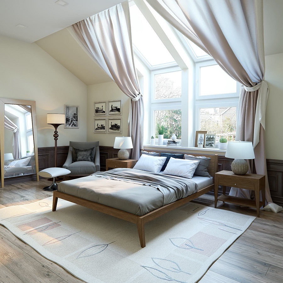 Кровать Fly, дуб, 160 см, тонировка BraginDesign BR0166ТM - Вид №1