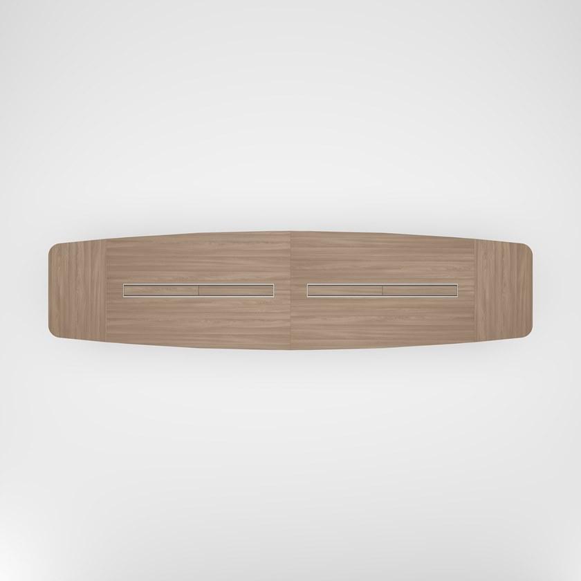 PROF Прямоугольный стол для совещаний с системой управления кабелями Slim sun-id-1395706 - Вид №8