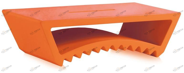 SLIDE Прямоугольный журнальный столик из полиэтилена Tac sun-id-1348258