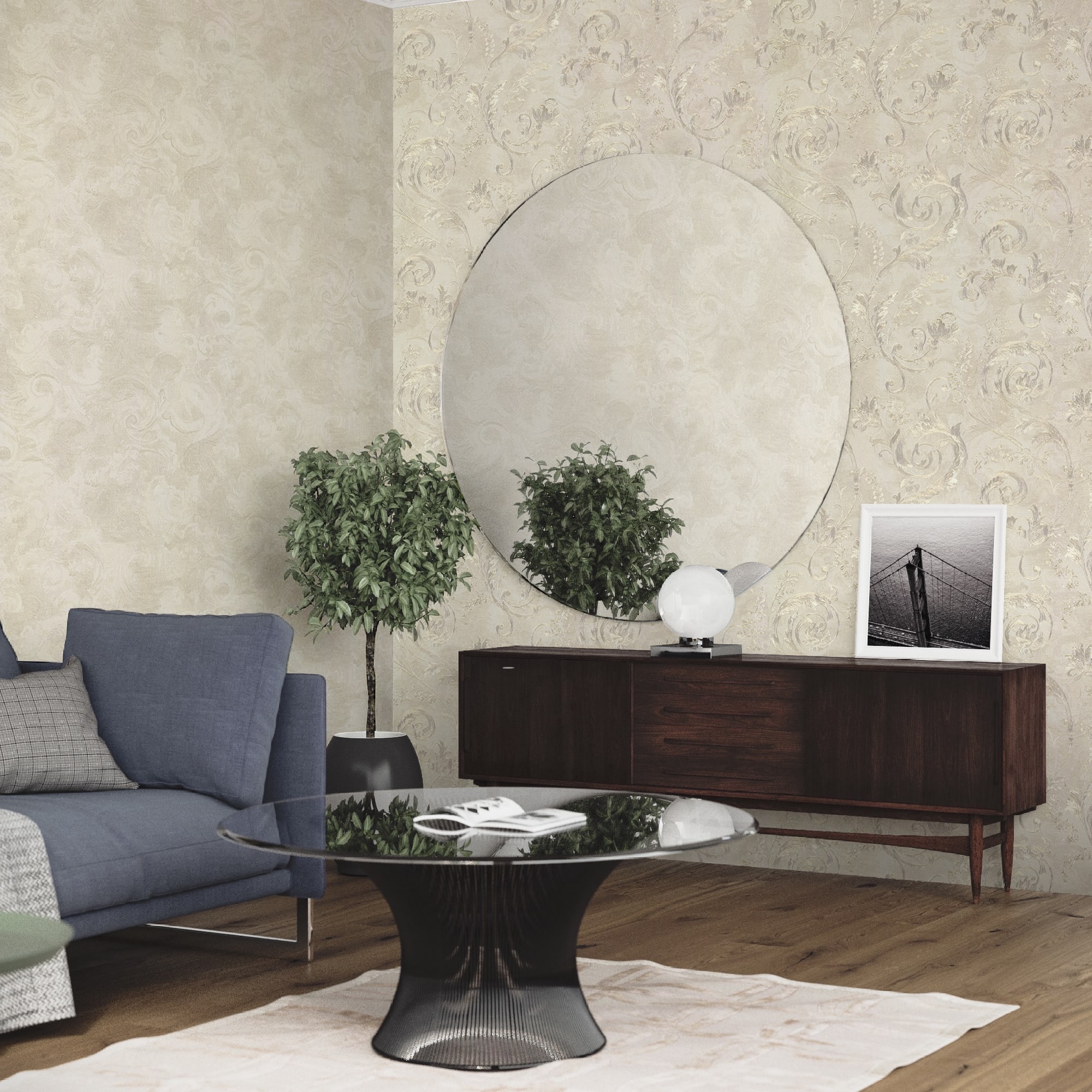 82734957 Обои флизелиновые бежевые 1.06 м CS60162 Villa Antica Santreyd  - Вид №3