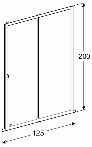 500.919.00.5 Раздвижная дверь IDO Showerama 8-1, профиль кузова, регулируемый 30-70 мм  - Вид №4