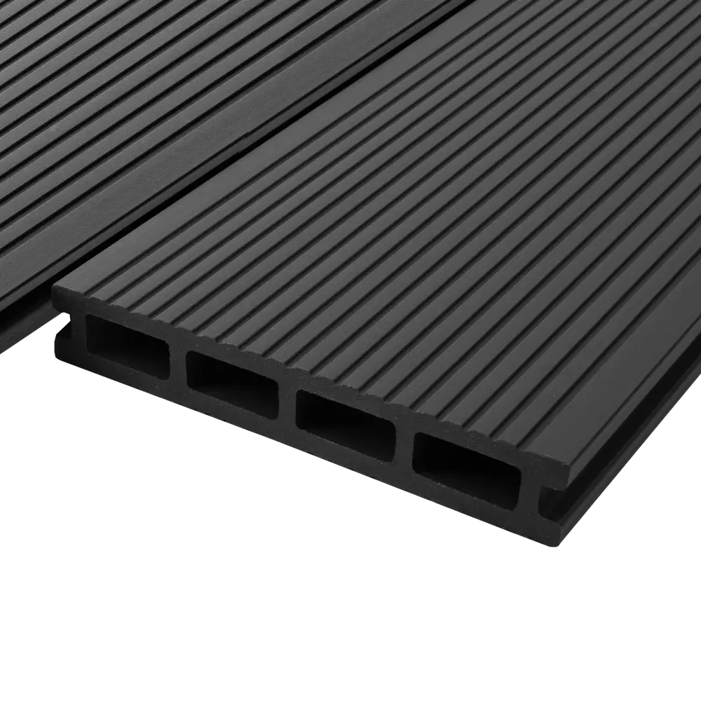 87036575 Террасная доска ДПК T-Decks цвет Графит 150x25x3000 мм двусторонняя вельвет/структура древесины 0.45 м² STLM-1384511  - Вид №4