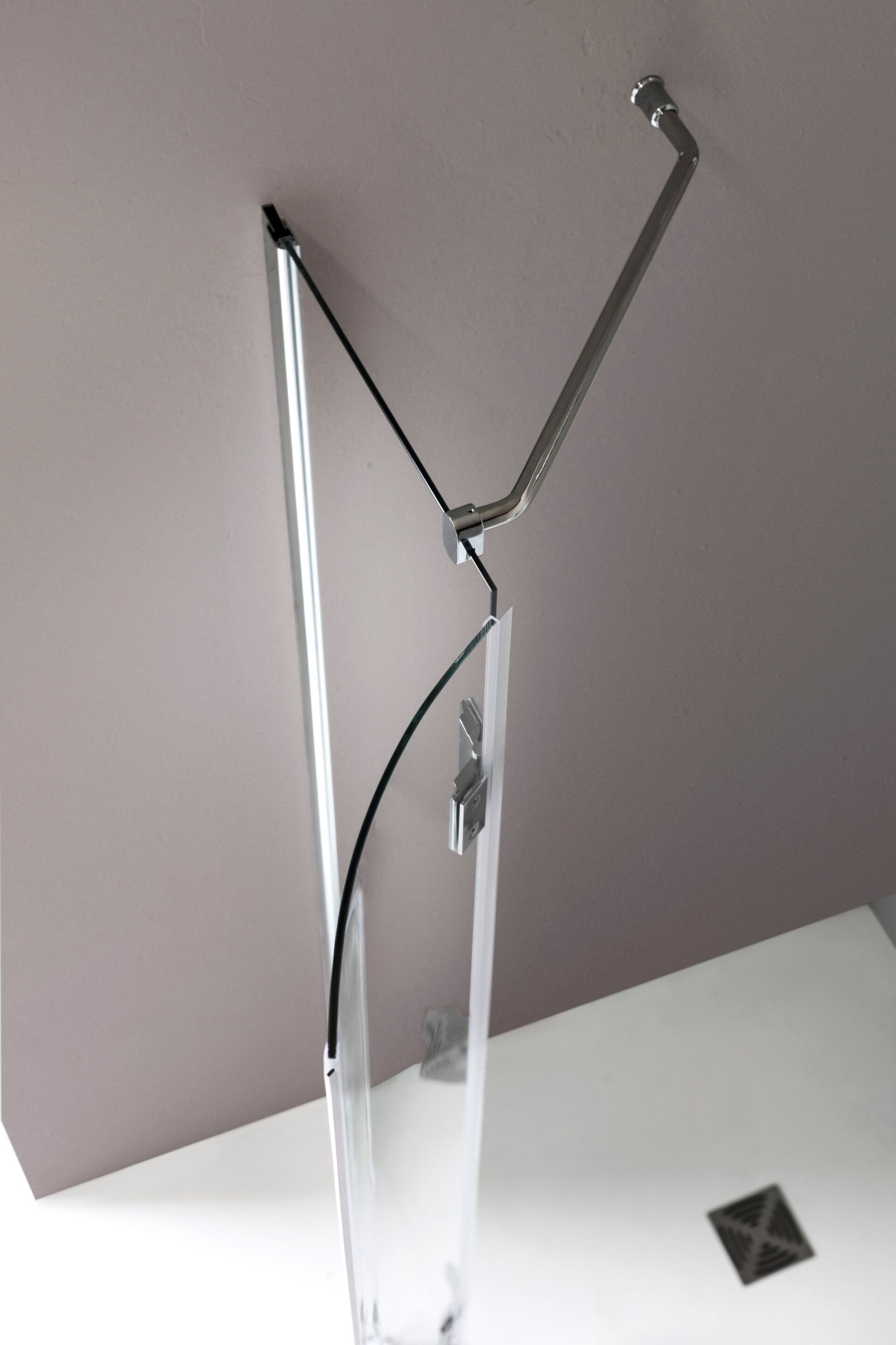 Полукруглая душевая кабина из алюминия и стекла с распашной дверью TAMANACO TVB61 ARCH-00105801 - Вид №1