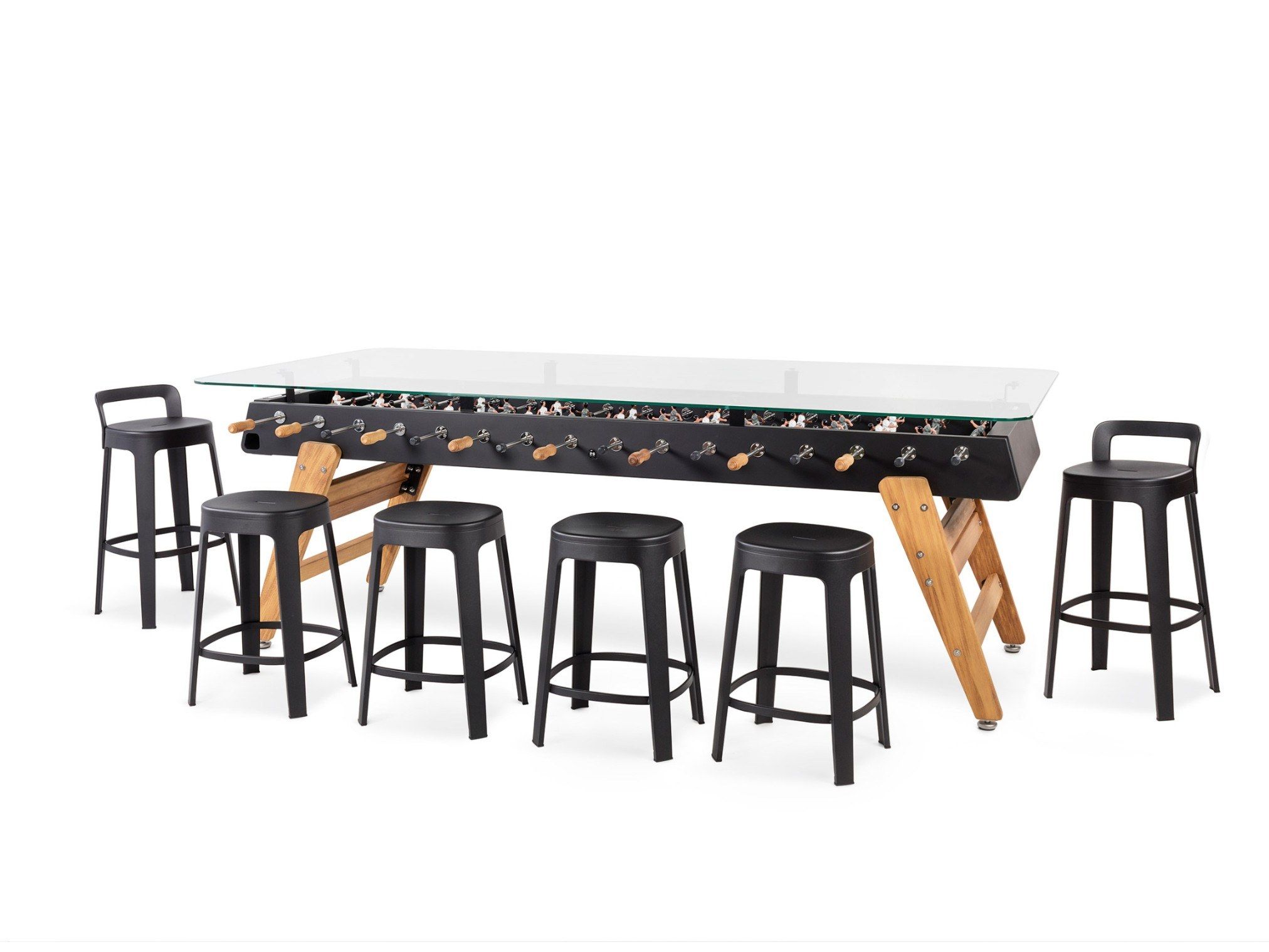 Прямоугольный обеденный стол из стали и стекла RS Barcelona RS MAX ARCH-00011590 - Вид №2