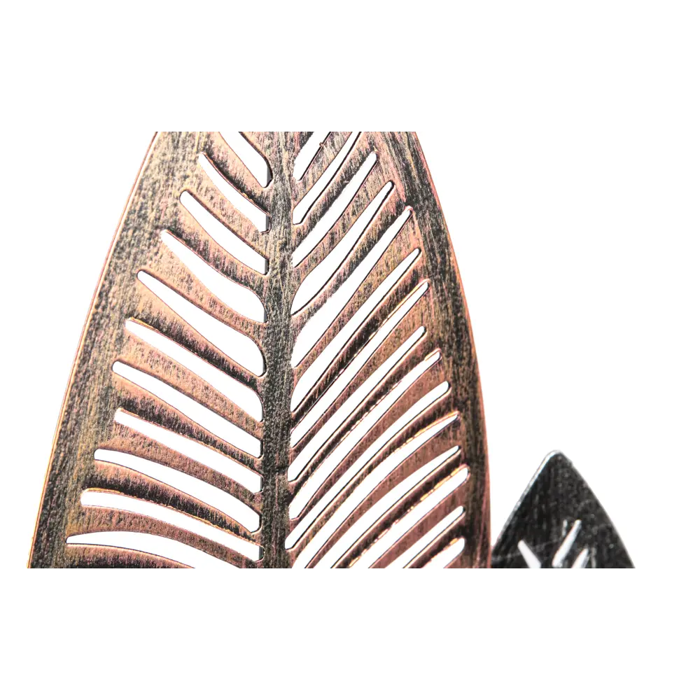 89356848 Панно настенное Листья металл 65x37 см черный STLM-0831798 Santreyd  - Вид №3