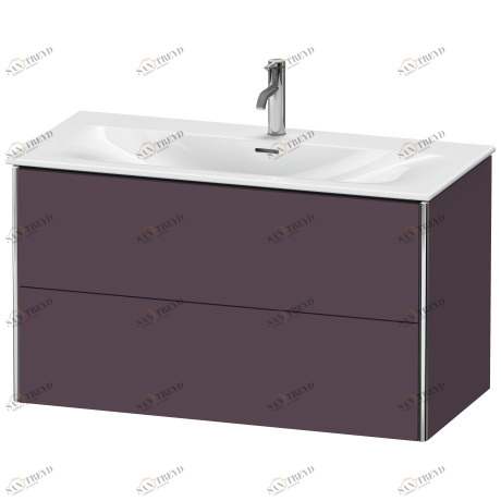 XS432509494 XSquare Тумбочка подвесная Баклажан шелковисто-матовый лак Duravit