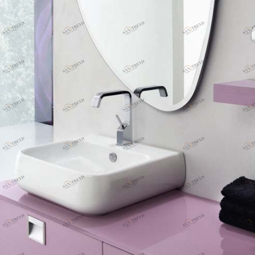 A535 Накладная раковина на столешницу  овальная Arbi 