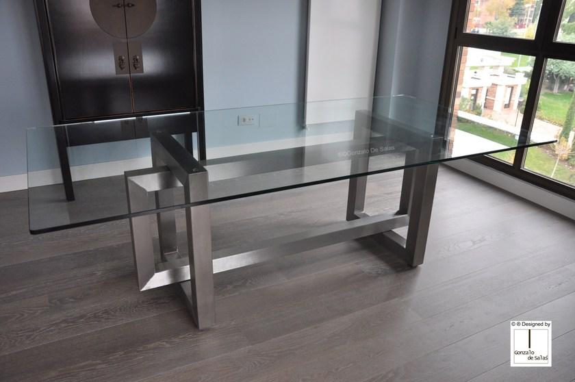 Gonzalo De Salas Прямоугольный стеклянный стол Thasos sun-id-1358833 - Вид №4