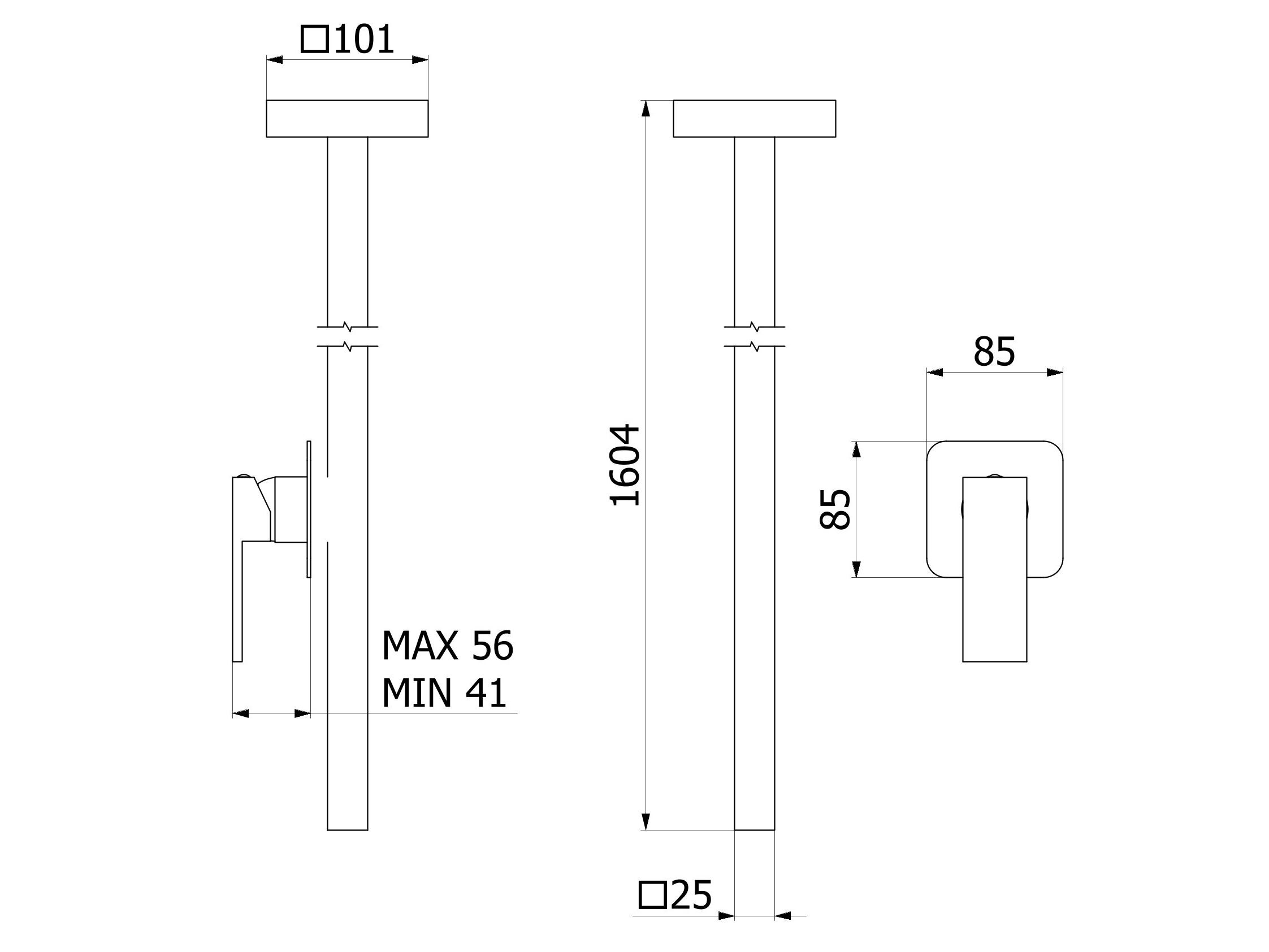 Однорычажный смеситель для раковины с 2 отверстиями IB сердцеед ARCH-00048626 - Вид №4
