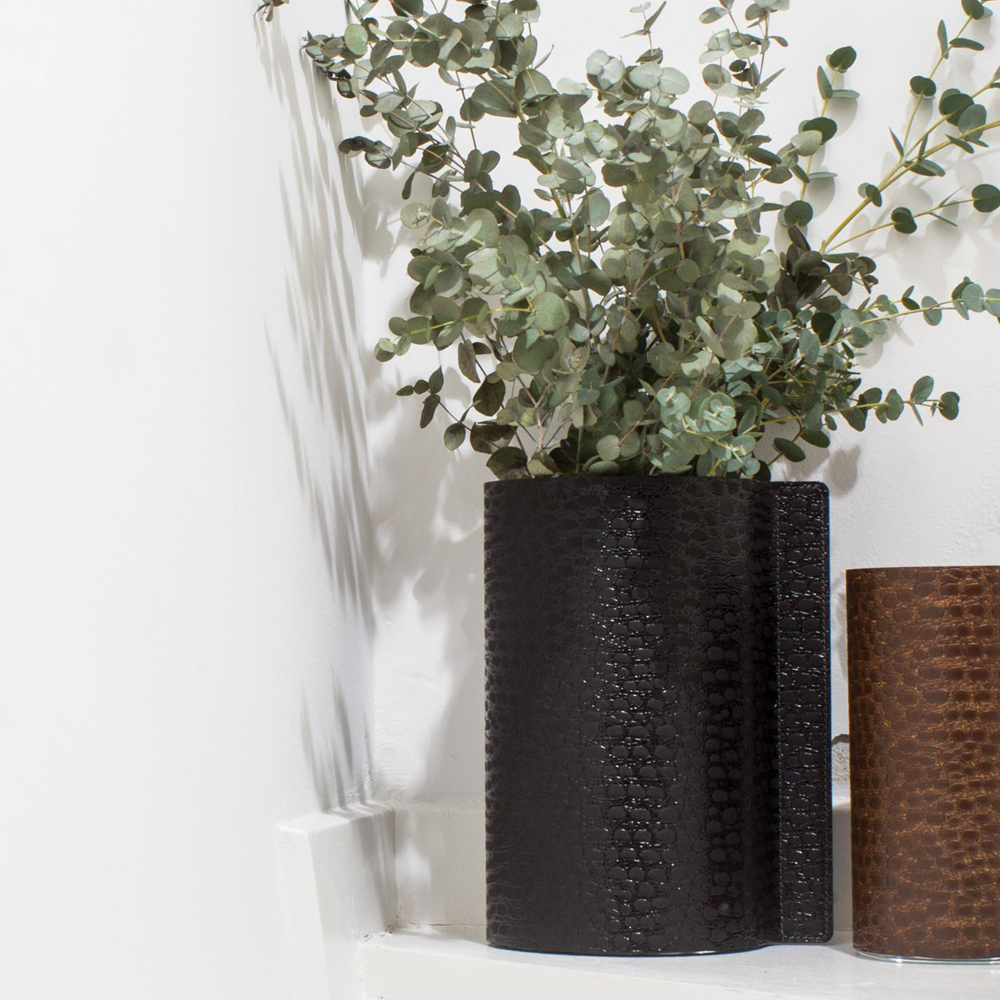 9813 LACE black ваза для цветов 11х20см;LIND DNA  - Вид №1