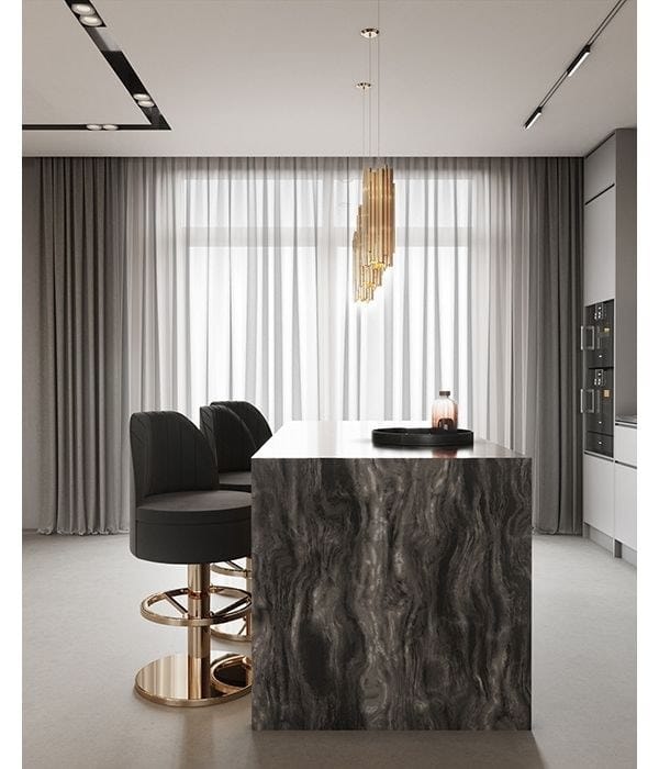 Тканевый поворотный барный стул Essential Home Фронтон ARCH-00141685 - Вид №3