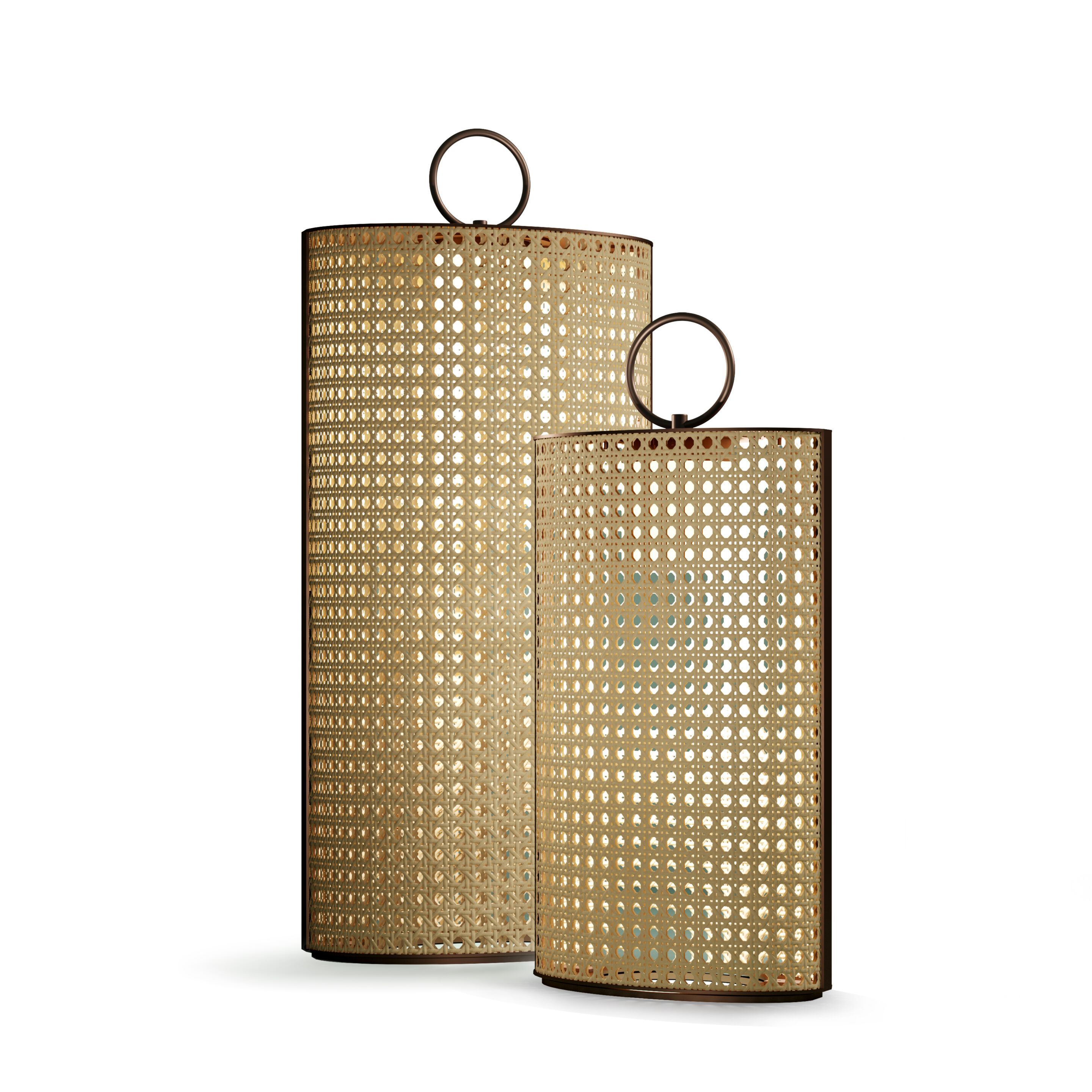 Венский соломенный фонарь из смолы Contardi CLARA ARCH-00054071 - Вид №1