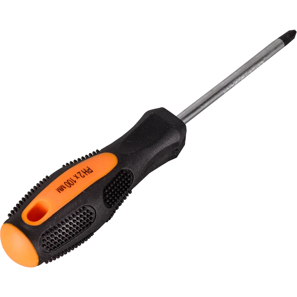 Отвертка крестовая ВИХРЬ PH2x100 мм - надежный инструмент для монтажа 87482591 STLM-1378442 - Вид №2