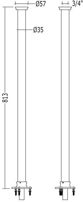 Devon&Devon Смеситель для ванны с ручным душем Coventry sun-id-1486981 - Вид №2