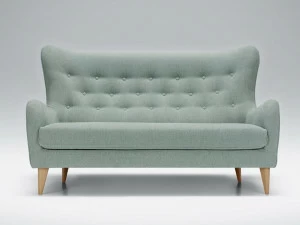 Sits Тафтинговый 2-местный тканевый диван с высокой спинкой Pola