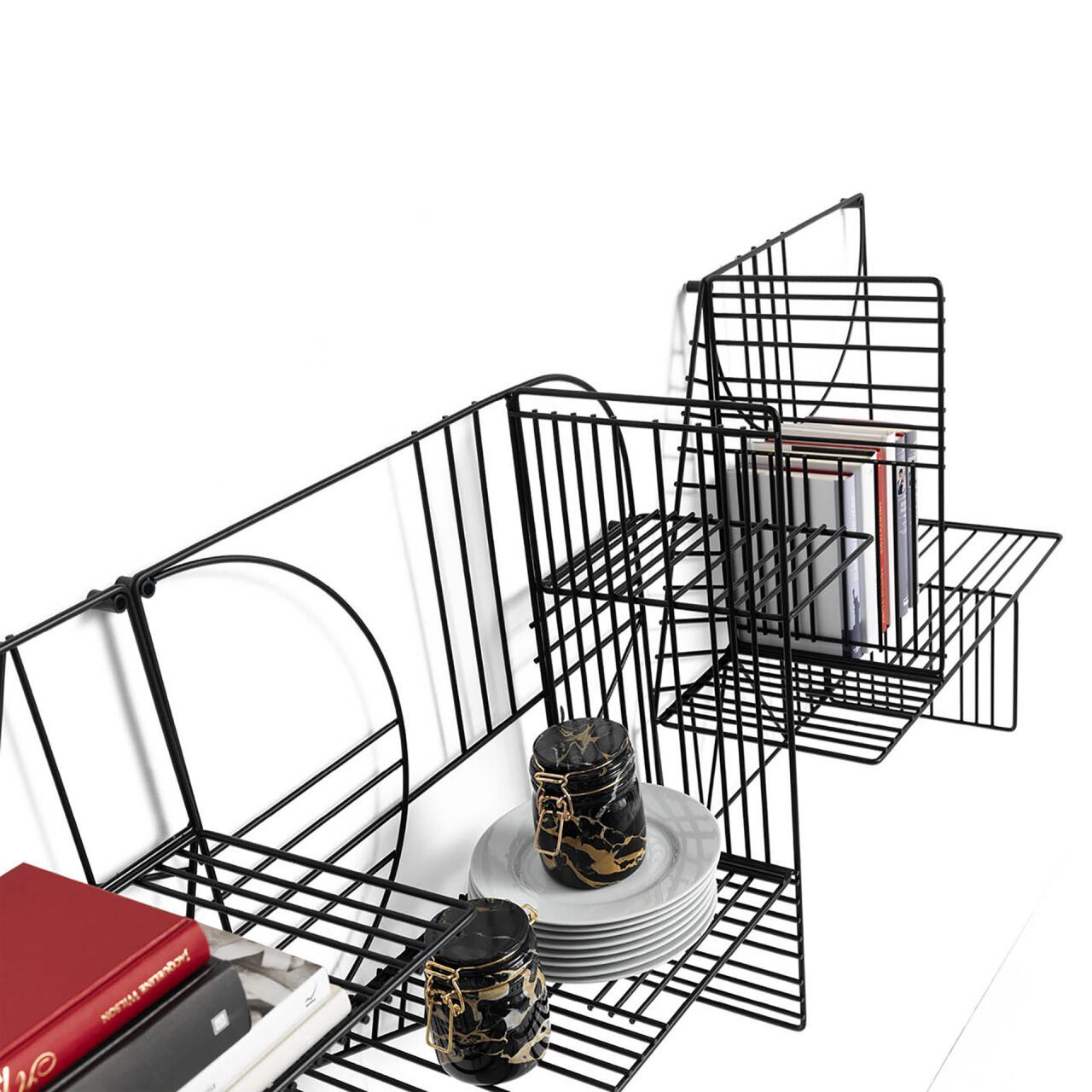 Окрашенный металлический подвесной настенный книжный шкаф Mogg MUSA ARCH-00128839 - Вид №2